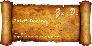 Zsidó Dorina névjegykártya